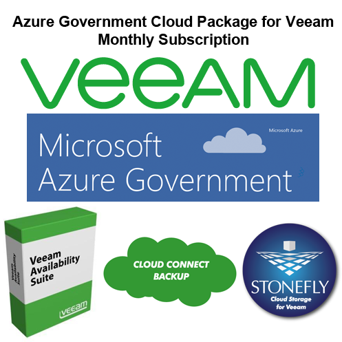 Veeam Backup to Azure Government Cloud Package - Monthly Subscription