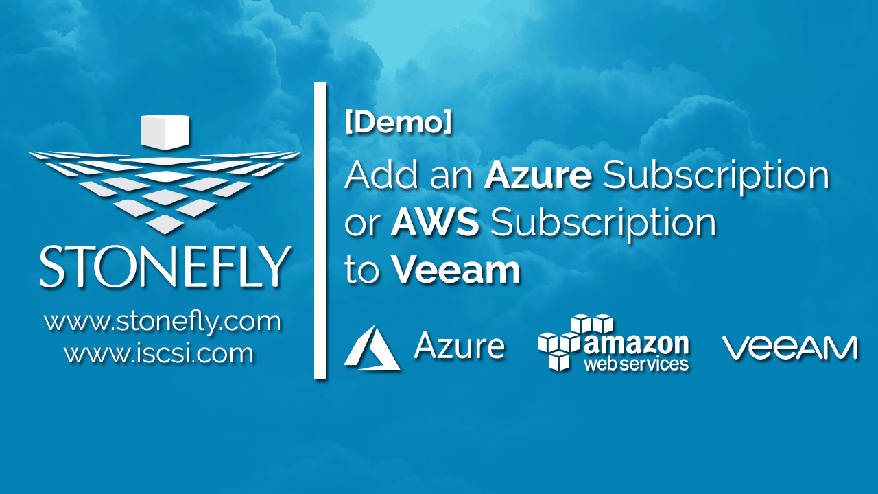 How to Add an Azure Subscription or AWS Subscription to Veeam