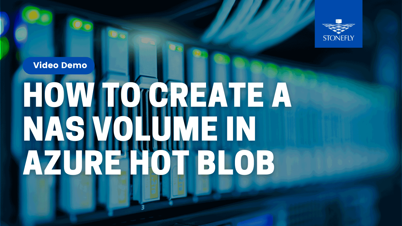 How to create a NAS volume in Azure hot blob