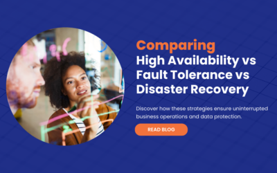 Comparing High Availability vs Fault Tolerance vs Disaster Recovery