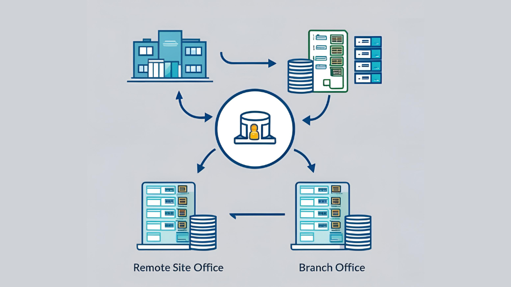 Agentless Remote Site and Branch Office Backup and Management with Secure Connect Fabric