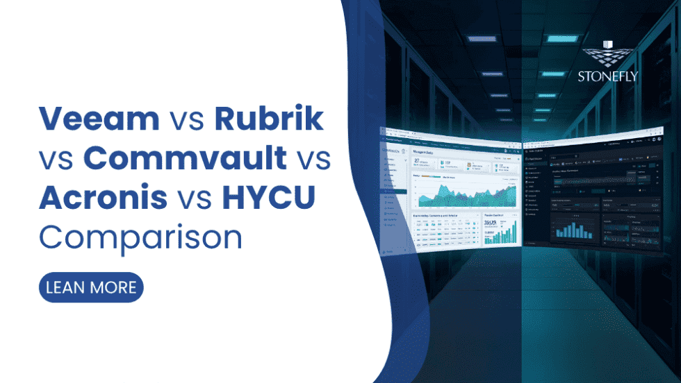 Veeam vs Rubrik vs Commvault vs Acronis vs HYCU Comparison