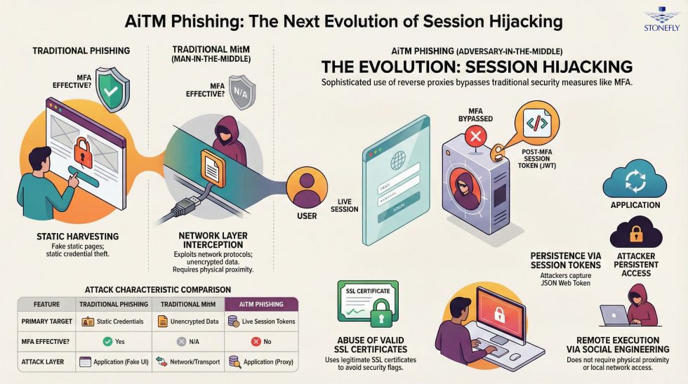 How AiTM Phishing Bypasses MFA And Threatens Enterprise Security