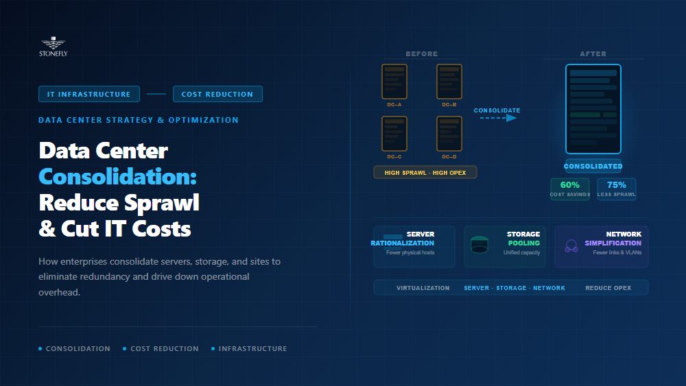 Data Center Consolidation Reduce Sprawl and Cut IT Costs