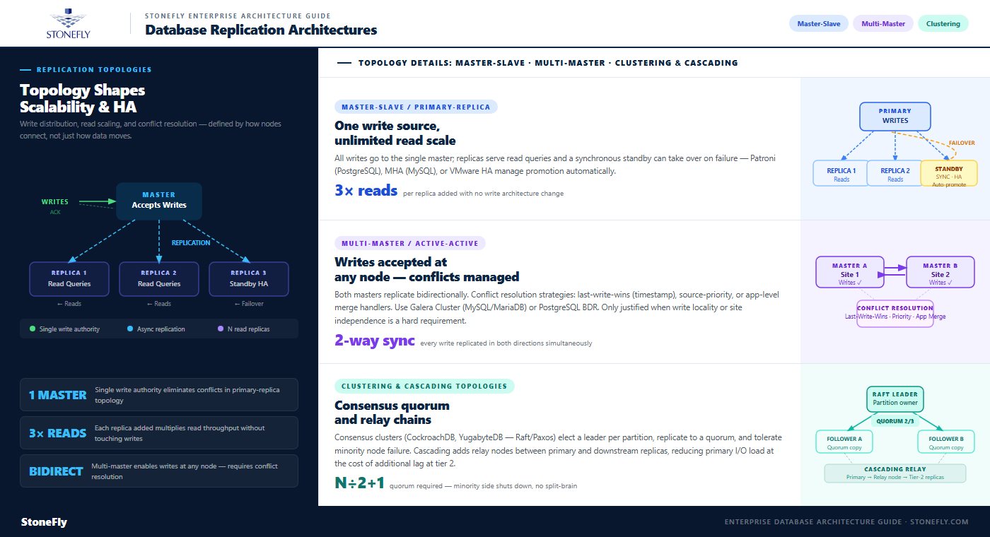 Database Replication Architectures Master-Slave, Multi-Master, and Clustering