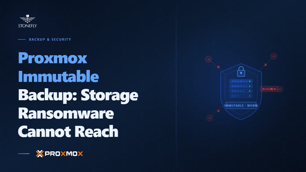 Proxmox Immutable Backup: Storage Ransomware Cannot Reach