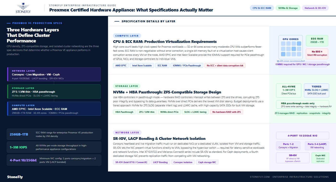 Proxmox VE Cluster Appliance: Designing for Quorum, HA, and Live Migration